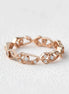Filigree Art Deco Round Cut Moissanite Eternity Band For her