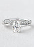 Moissanite Oval Cut Solitaire Wedding Ring Set For Women