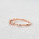 Half Eternity Moissanite Round Cut Band Gift For Women