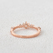 Half Eternity Moissanite Round Cut Band Gift For Women