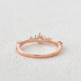 Half Eternity Moissanite Round Cut Band Gift For Women