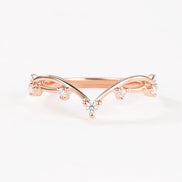 Round Cut Twisted VVS1 Moissanite Valentine Day Gift For Her
