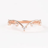 Round Cut Twisted VVS1 Moissanite Valentine Day Gift For Her