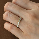 Full Eternity Marquise And Round Cut Moissanite Band