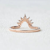 Marquise Cut Chevron Style  Moissanite Band Anniversary Gift
