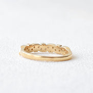 VVS1 Round Cut Moissanite Unique Eternity Band For Bride