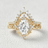 Moissanite D Color Oval Cut Filigree Anniversary Gift For Women