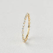 Full Eternity Moissanite Marquise & Round Cut Proposal Band