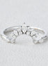 Marquise & Round Cut Moissanite Half Eternity Band
