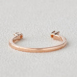 Cuff Style Moissanite Round Cut Wedding Band For Bride