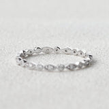 Full Eternity Unique Style Round Cut Moissanite Wedding Gift