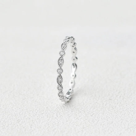 Full Eternity Unique Style Round Cut Moissanite Wedding Gift