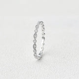 Full Eternity Unique Style Round Cut Moissanite Wedding Gift
