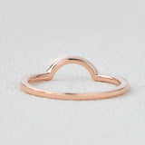 Curved Style Moissnaite Round Cut Eternity Band for Her