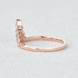Moissanite Marquise Cut Wedding Band For Women