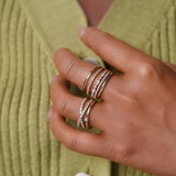 Moissanite Round Cut Fancy Style Wedding Band For Women