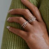 Moissanite Round Cut Fancy Style Wedding Band For Women