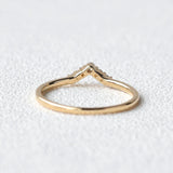 Moissanite Round Cut Chevron Shape Anniversary Gift For Her