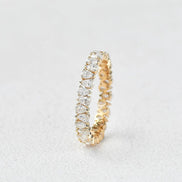Full Eternity Pear Cut Moissnaite Diamond Fancy Band