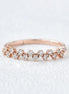 Colorless Moissanite Diamond Round Cut Snow Flake Band