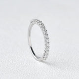 Round Cut Eternity D Color Moissanite Anniversary Day Gift For Her