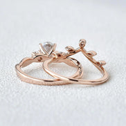Moisanite D Color Oval Cut Twisted Proposal Ring For Women