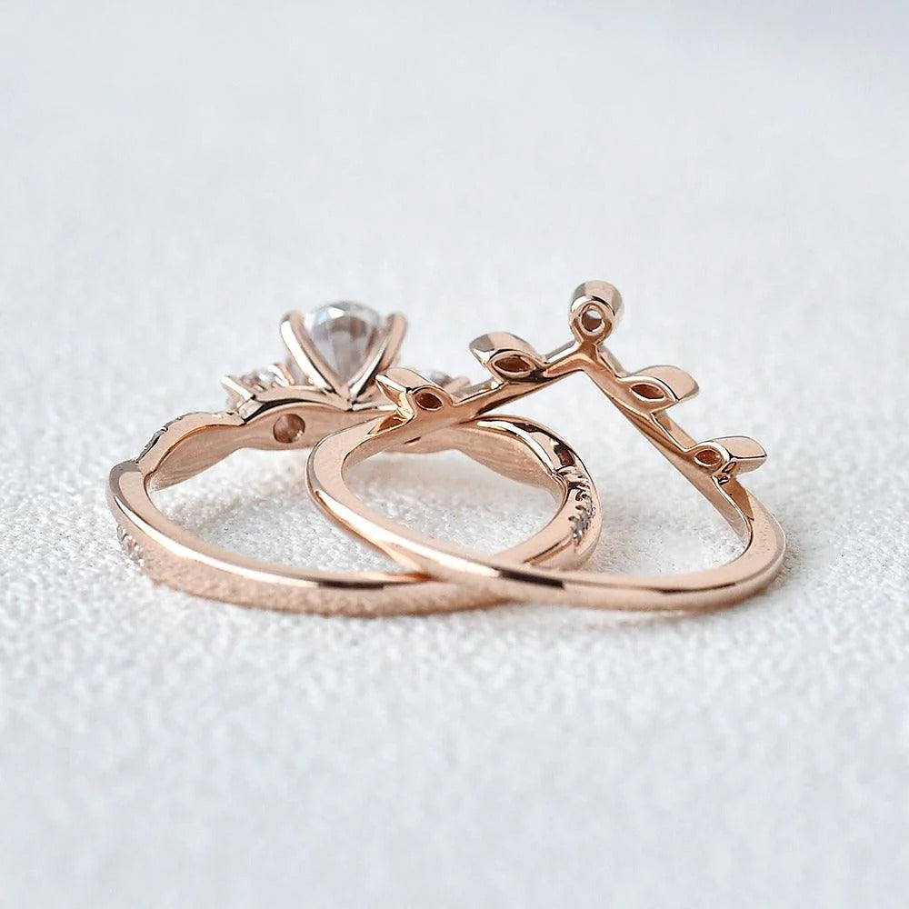 Moisanite D Color Oval Cut Twisted Proposal Ring For Women