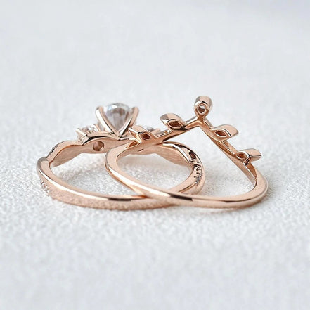 Moisanite D Color Oval Cut Twisted Proposal Ring For Women