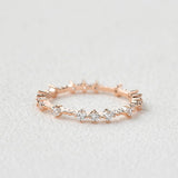 Moissanite Full Eternity Round Cut Fancy Band For Her