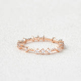 Moissanite Full Eternity Round Cut Fancy Band For Her