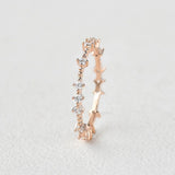 Moissanite Full Eternity Round Cut Fancy Band For Her