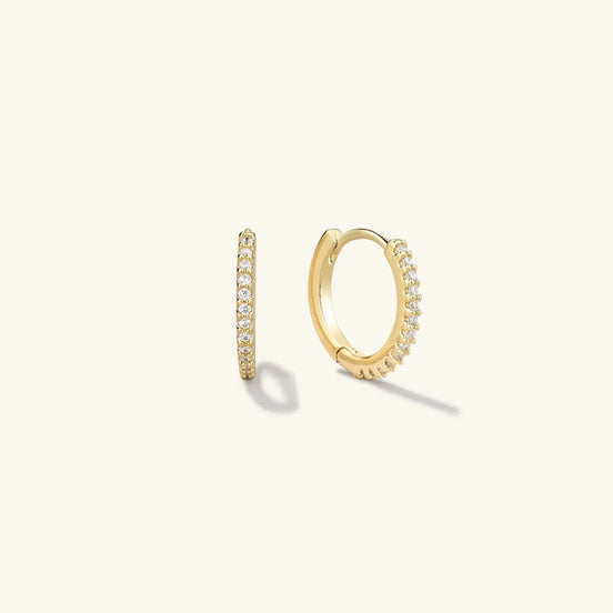 D Color Moissanite Round Cut Hoop Lever Back Earring