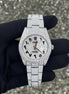 Stainless Steel  Full White Moissanite Iced Out Luxury Watch
