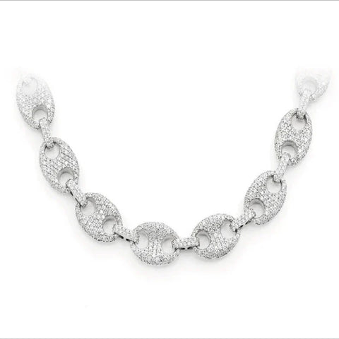 Men's Miami Cuban Mariner Link Iced Out Hip Hop Chain