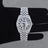 Iced Out Arabic Dial Full Moissanite Hip Hop Wrist Watch