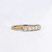 Half Eternity Round Cut Moissanite Wedding Band Gift For Her