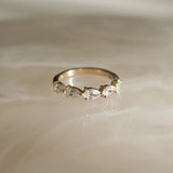 Pear Cut Moissnaite Wedding Band For Women