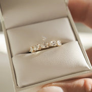 Pear Cut Moissnaite Wedding Band For Women