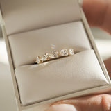Pear Cut Moissnaite Wedding Band For Women
