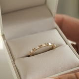 Baguette & Round Cut Moissnaite Eternity Band