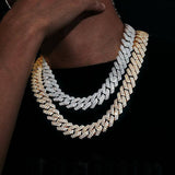 Iced Out Luxury Moissanite Cuban Chain For Men's