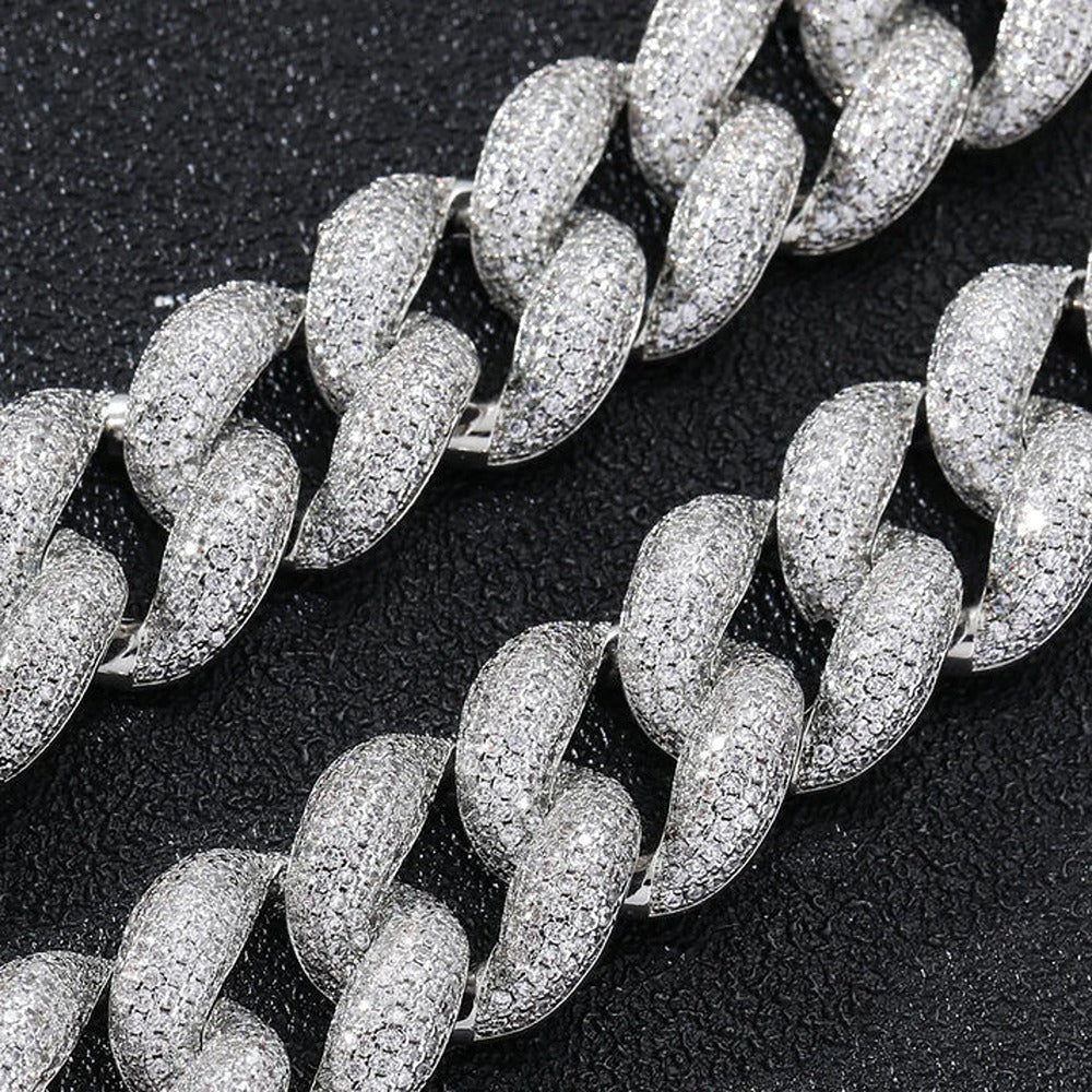 Moissanite Diamond Hip Hop Luxury Bubble Chain