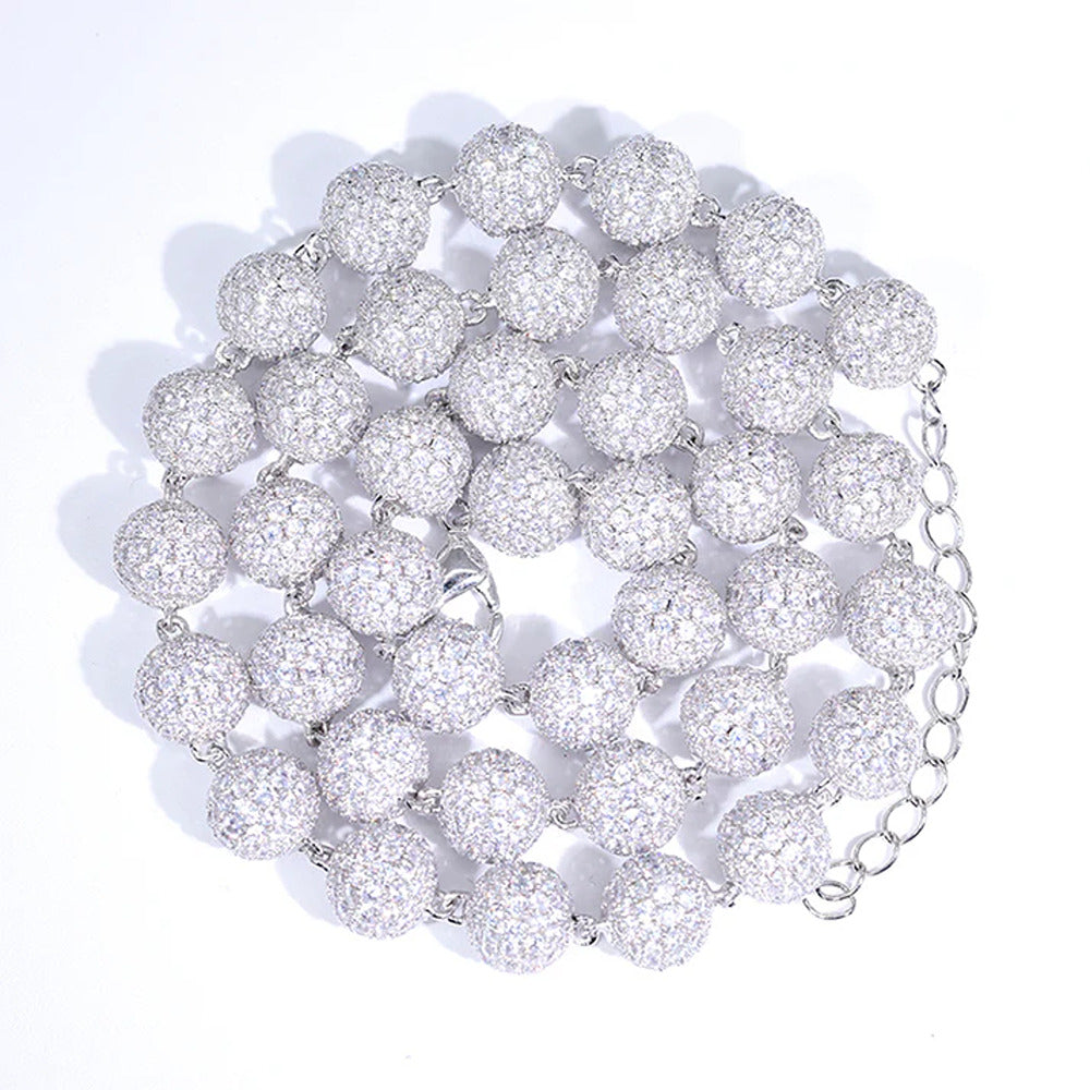 Moissanite Diamond Hip Hip Luxury Ball Chain For Him