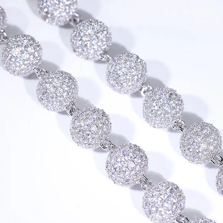 Moissanite Diamond Hip Hip Luxury Ball Chain For Him