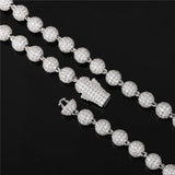 Ice Out Full Moissnaite Diamond Luxury Hip Hop Ball Chain