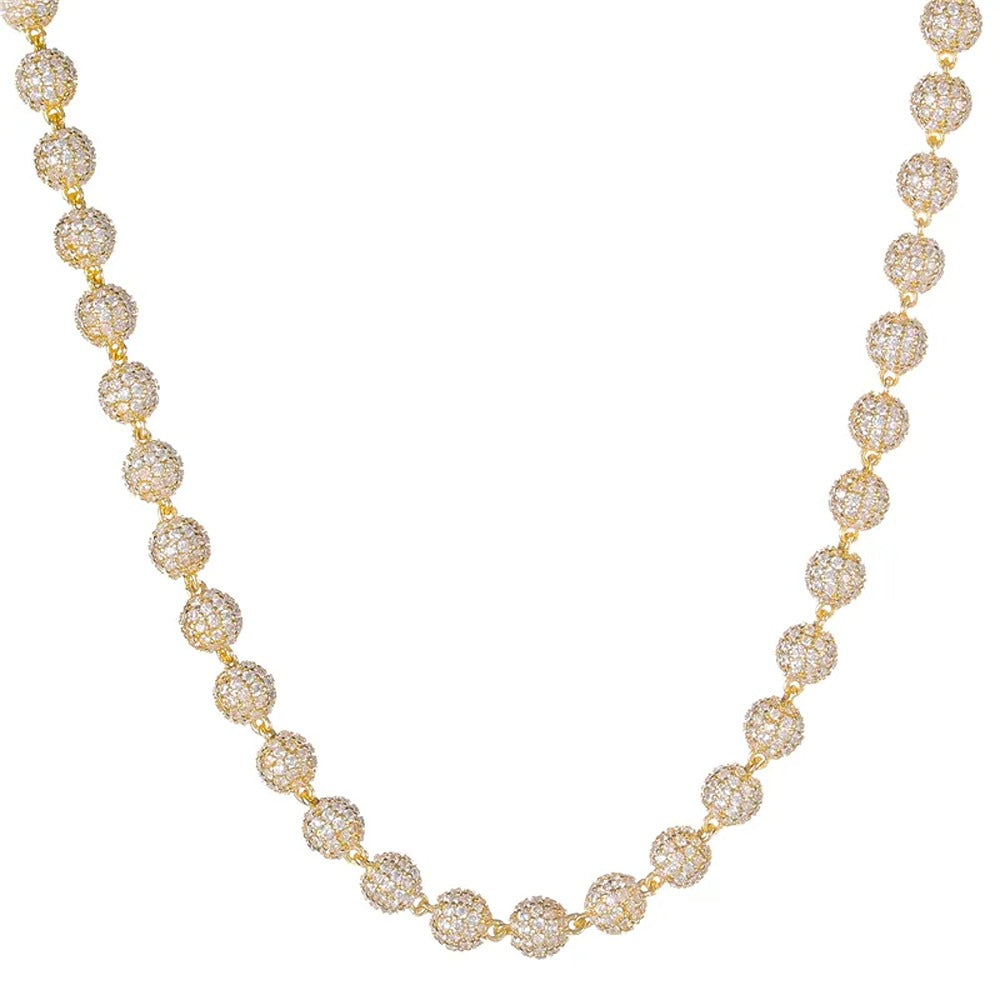 Ice Out Full Moissnaite Diamond Luxury Hip Hop Ball Chain
