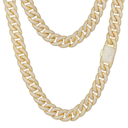 Moissanite Diamond Miami Crub Cuban Link Chain