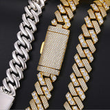 Hip Hop Luxury Moissanite Cuban Chain Birthday Gift For Men's
