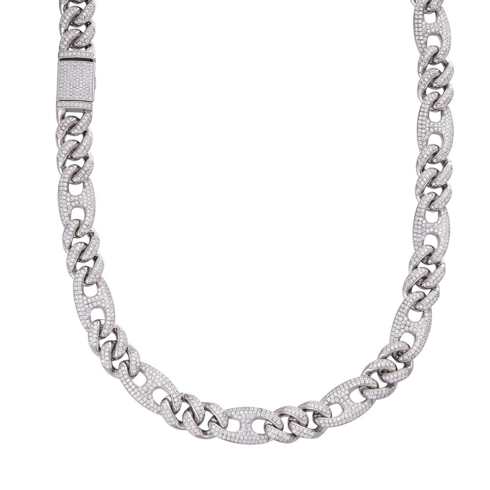 Miami Iced Out Moissnaite Cuban Chain