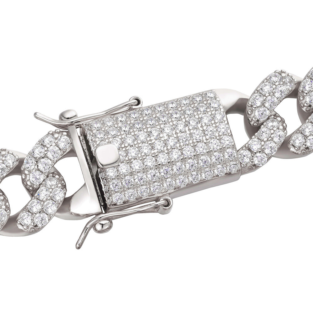 Hip Hop Luxury D Color Moissanite Cuban Chain